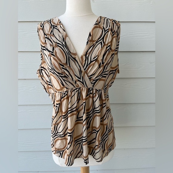 Rafaella abstract print Sleeveless blouse - Picture 1 of 5